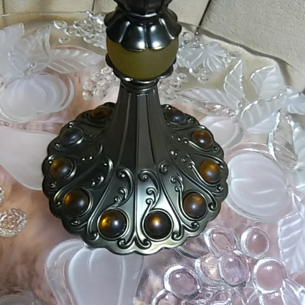 Gothic Glass vintage metal tea light lamp - Picture 4 of 8